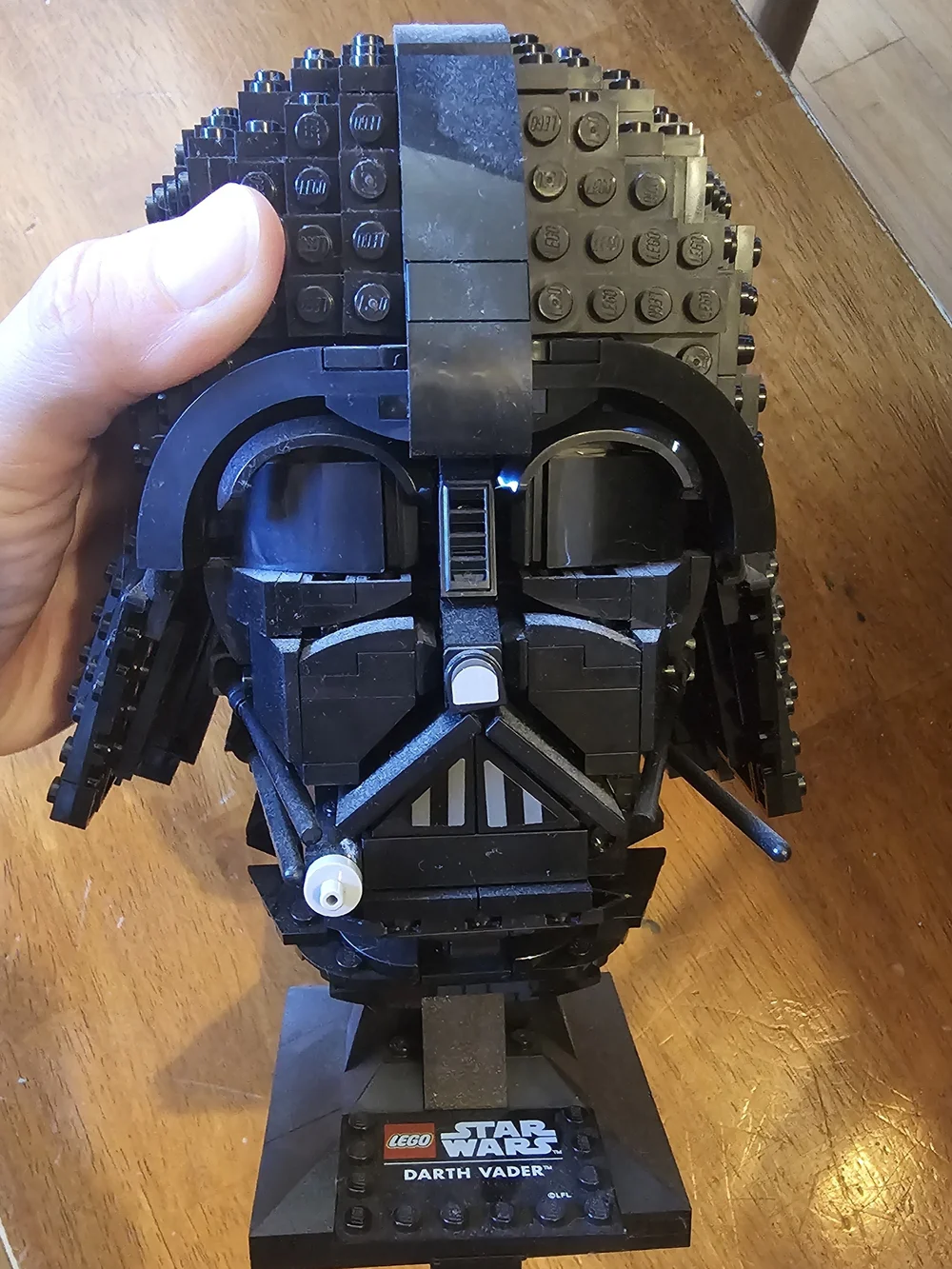 LEGO Star Wars Darth Vader Helmet And Viper Probe Put Together Mostly